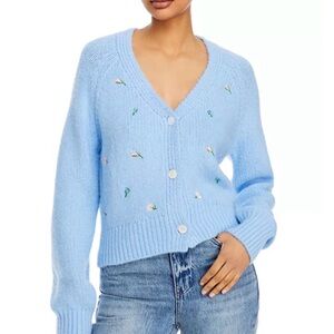 English Factory Embroidered Knit Cardigan size S